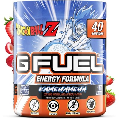 G Fuel Dragon Ball Z - Bebida energética en polvo, mezcla de cafeína preentrenamiento para juegos, a